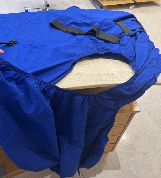 MANTA ALERGIAS ANTIMOSCAS 145 CM AZUL 